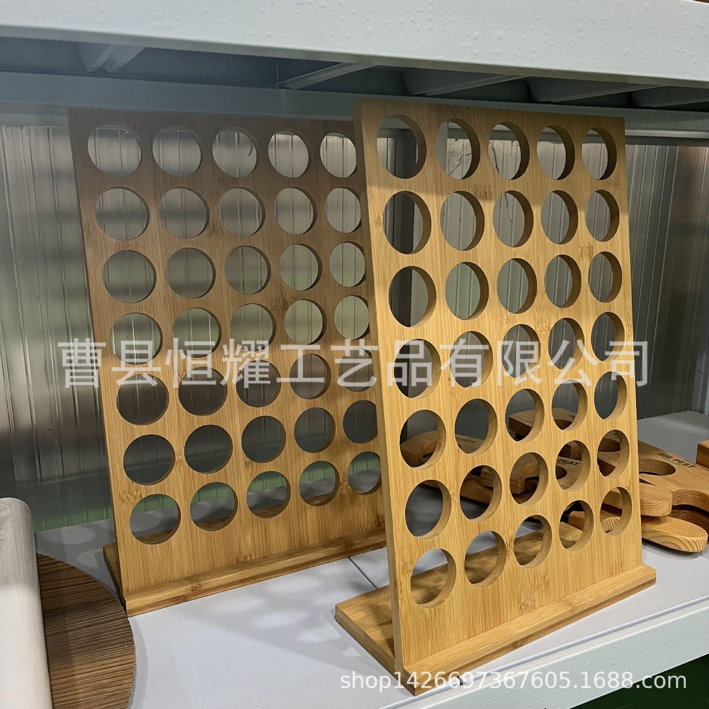 Bamboo coffee capsule storage rack tea room desktop milk heart candy ball storage rack wooden coffee capsule rack