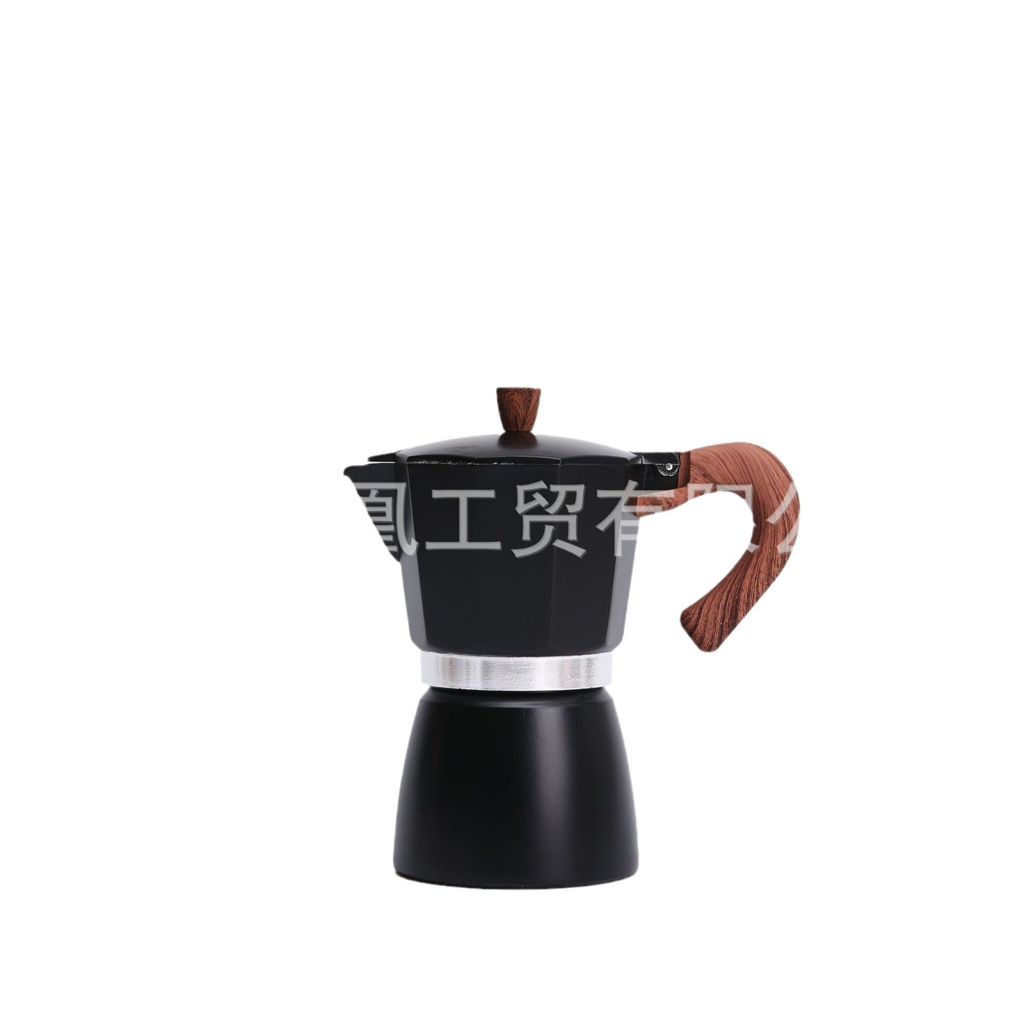 Moka pot wood grain handle coffee pot 150ML300ML classic household simple coffee maker spot wholesale