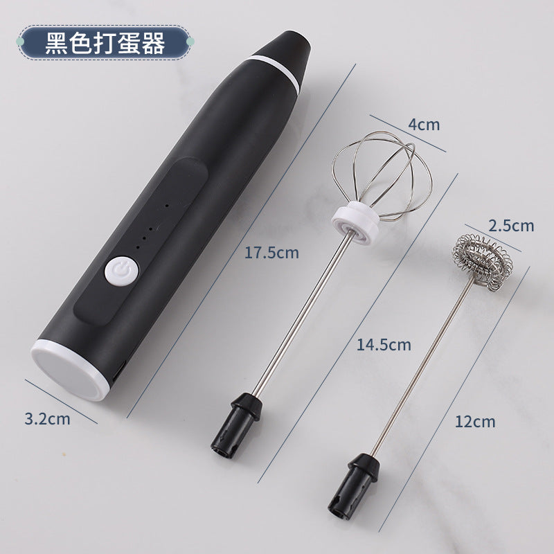 Multifunctional handheld electric egg beater milk frother handheld wireless egg white whipping cream cake mixer coffee