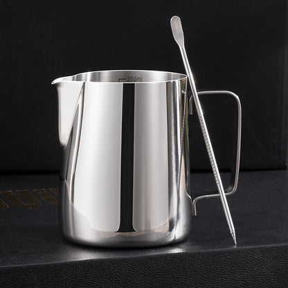 Bomber's same style pointed mouth pull flower pot 350/600ml stainless steel pull flower cup coffee milk pot