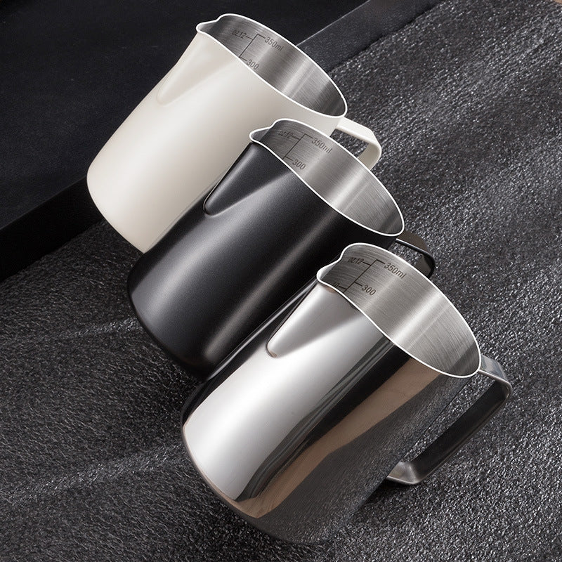 Bomber's same style pointed mouth pull flower pot 350/600ml stainless steel pull flower cup coffee milk pot