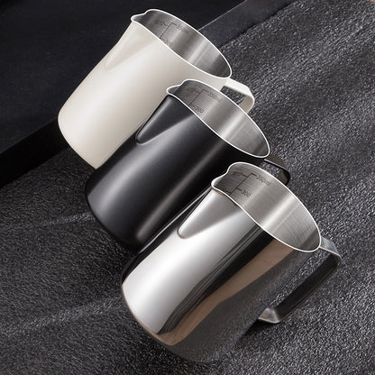 Bomber's same style pointed mouth pull flower pot 350/600ml stainless steel pull flower cup coffee milk pot