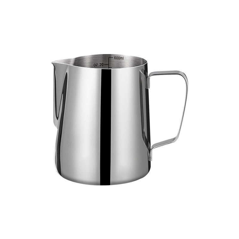 Bomber's same style pointed mouth pull flower pot 350/600ml stainless steel pull flower cup coffee milk pot