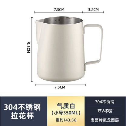 Bomber's same style pointed mouth pull flower pot 350/600ml stainless steel pull flower cup coffee milk pot